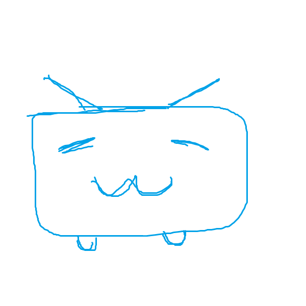 bilibili logo poorly drawn in ms paint