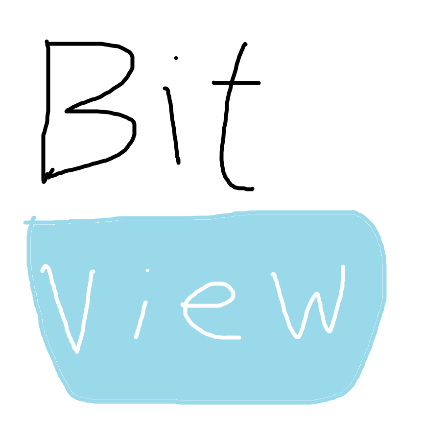 bitview logo poorly drawn in ms paint
