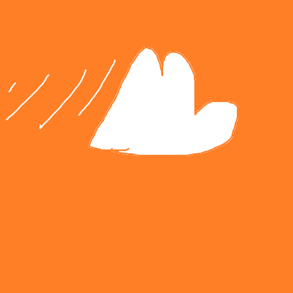 sound cloud logo poorly drawn in ms paint