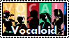 gif stamp scrolling through the silhouettes of popular vocaloids